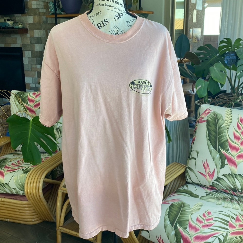Vintage HAWAIIAN KAUAI COFFEE TSHIRT SIZE LARGE